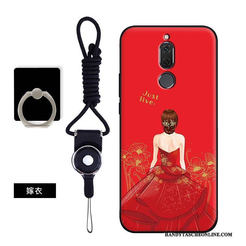 Hülle Huawei Mate 10 Lite Karikatur Anti-sturz Rot, Case Huawei Mate 10 Lite Schutz Handyhüllen Trend