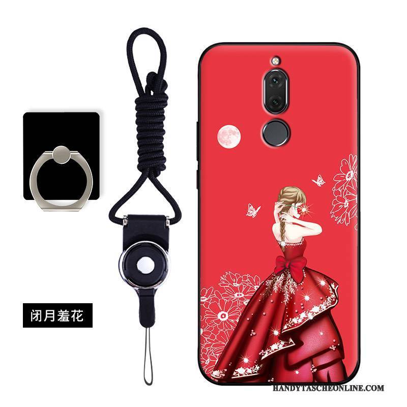 Hülle Huawei Mate 10 Lite Karikatur Anti-sturz Rot, Case Huawei Mate 10 Lite Schutz Handyhüllen Trend