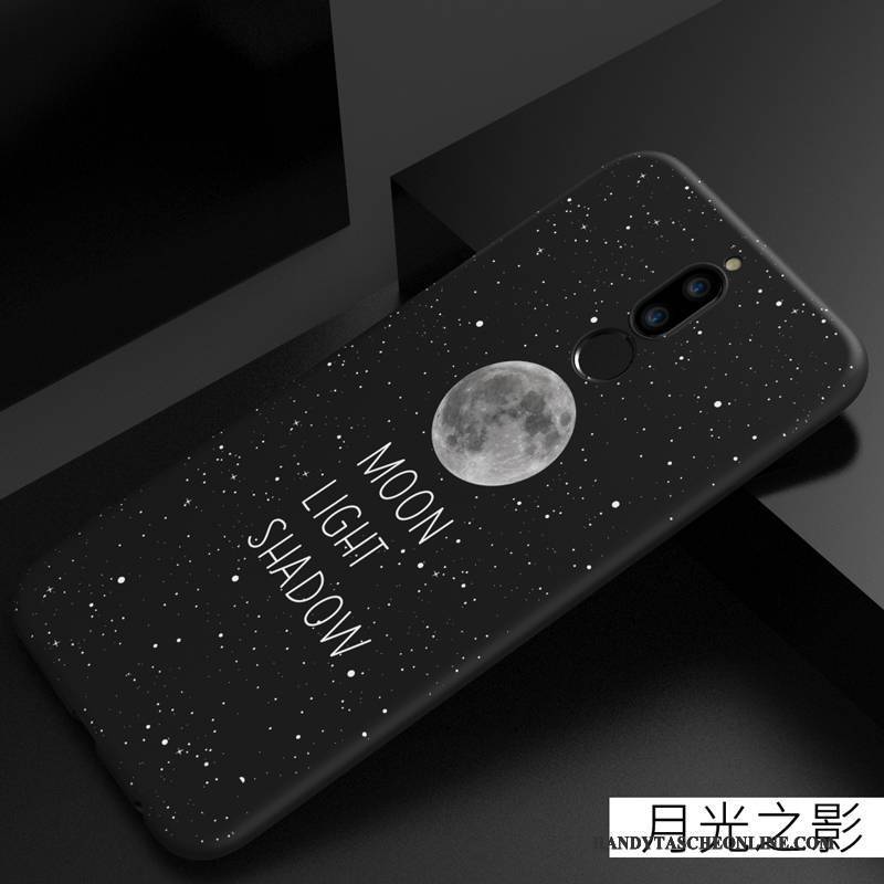 Hülle Huawei Mate 10 Lite Kreativ Schwarz Nette, Case Huawei Mate 10 Lite Weiche Trend Anti-sturz