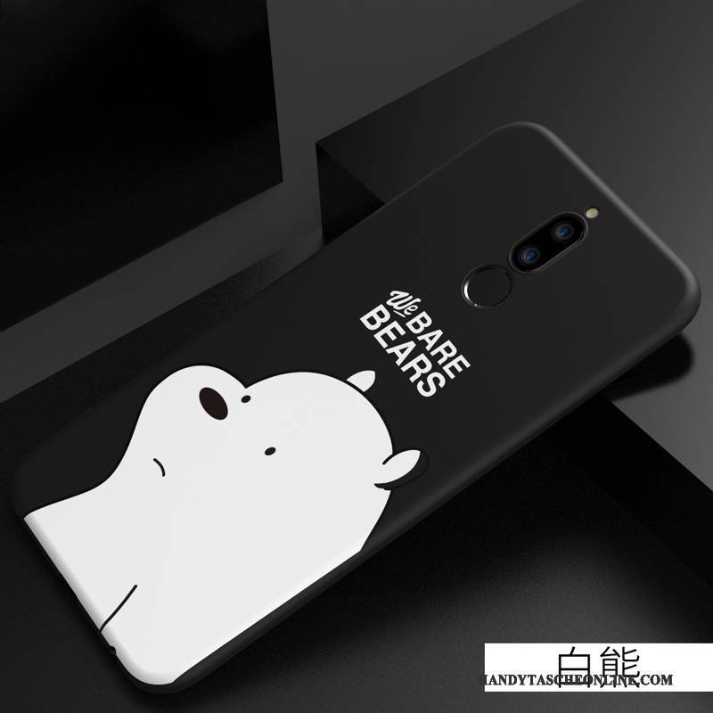 Hülle Huawei Mate 10 Lite Kreativ Schwarz Nette, Case Huawei Mate 10 Lite Weiche Trend Anti-sturz