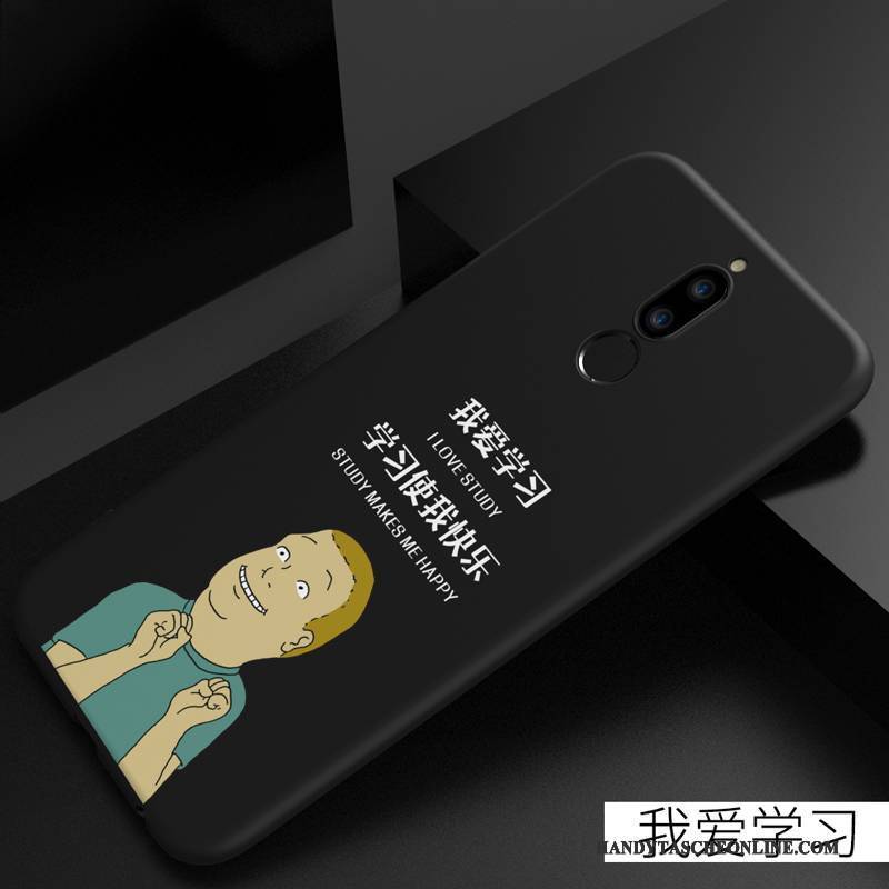 Hülle Huawei Mate 10 Lite Kreativ Schwarz Nette, Case Huawei Mate 10 Lite Weiche Trend Anti-sturz