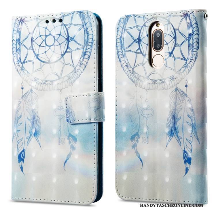 Hülle Huawei Mate 10 Lite Lederhülle Anti-sturz Handyhüllen, Case Huawei Mate 10 Lite Farbe Karte