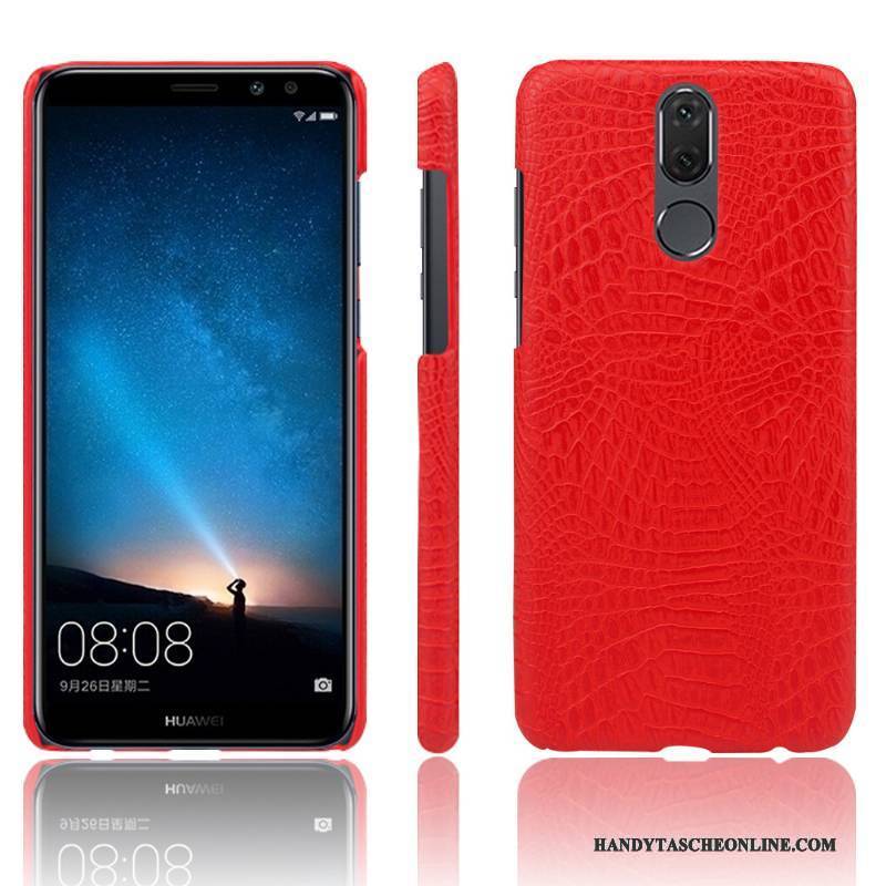 Hülle Huawei Mate 10 Lite Lederhülle Krokodilmuster Persönlichkeit, Case Huawei Mate 10 Lite Schutz Handyhüllen Anti-sturz