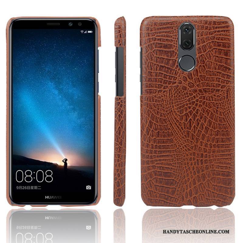 Hülle Huawei Mate 10 Lite Lederhülle Krokodilmuster Persönlichkeit, Case Huawei Mate 10 Lite Schutz Handyhüllen Anti-sturz