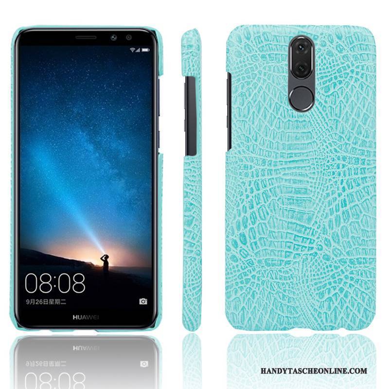 Hülle Huawei Mate 10 Lite Lederhülle Krokodilmuster Persönlichkeit, Case Huawei Mate 10 Lite Schutz Handyhüllen Anti-sturz