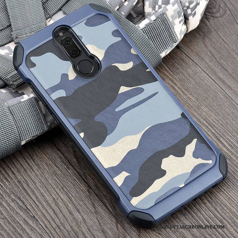 Hülle Huawei Mate 10 Lite Silikon Anti-sturz Tarnung, Case Huawei Mate 10 Lite Weiche Blau Handyhüllen