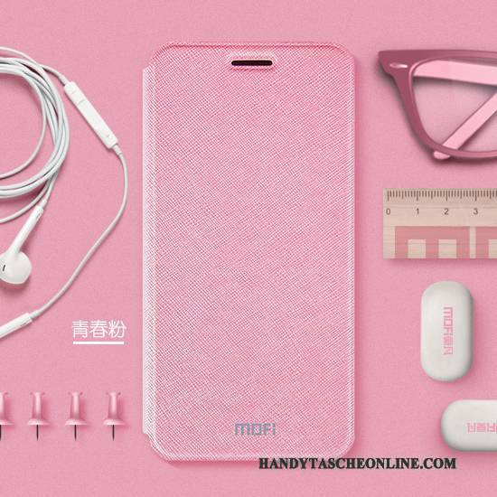 Hülle Huawei Mate 10 Lite Silikon Handyhüllen Anti-sturz, Case Huawei Mate 10 Lite Lederhülle Rosa