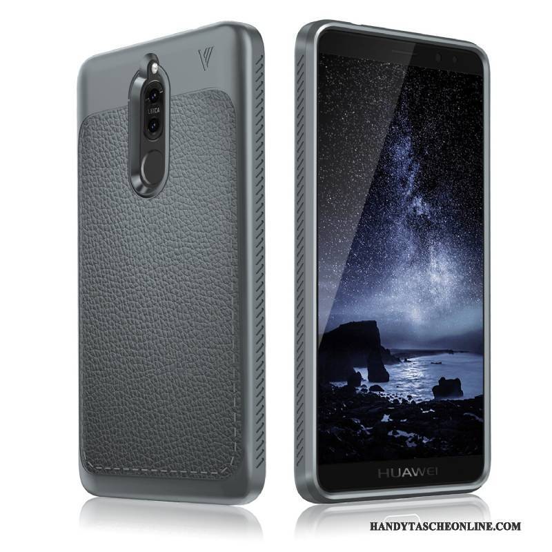 Hülle Huawei Mate 10 Lite Silikon Handyhüllen Anti-sturz, Case Huawei Mate 10 Lite Schutz Schwarz