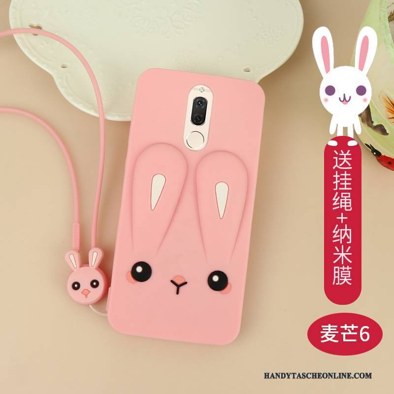 Hülle Huawei Mate 10 Lite Silikon Handyhüllen Rosa, Case Huawei Mate 10 Lite Karikatur Anti-sturz