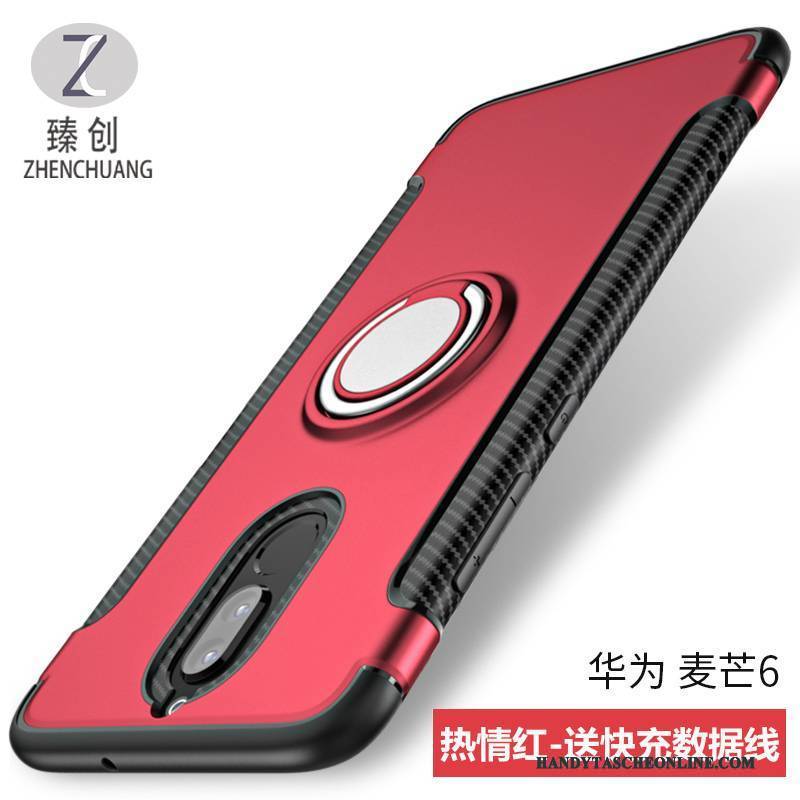 Hülle Huawei Mate 10 Lite Taschen Anti-sturz Schwarz, Case Huawei Mate 10 Lite Silikon Rot Trendmarke