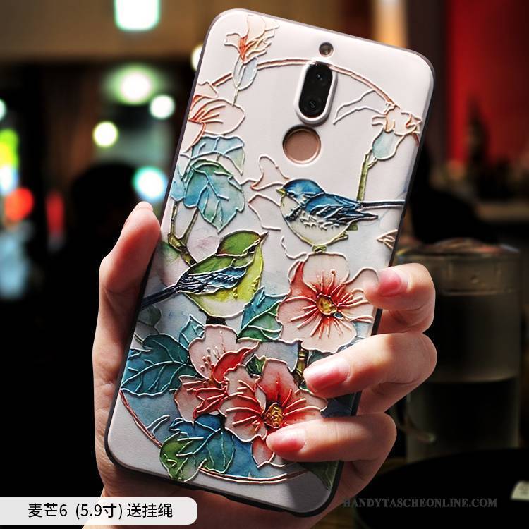 Hülle Huawei Mate 10 Lite Taschen Chinesische Art Persönlichkeit, Case Huawei Mate 10 Lite Silikon Anti-sturz Handyhüllen