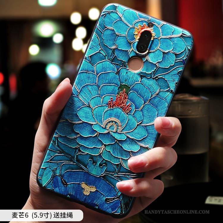 Hülle Huawei Mate 10 Lite Taschen Chinesische Art Persönlichkeit, Case Huawei Mate 10 Lite Silikon Anti-sturz Handyhüllen