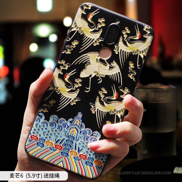 Hülle Huawei Mate 10 Lite Taschen Chinesische Art Persönlichkeit, Case Huawei Mate 10 Lite Silikon Anti-sturz Handyhüllen