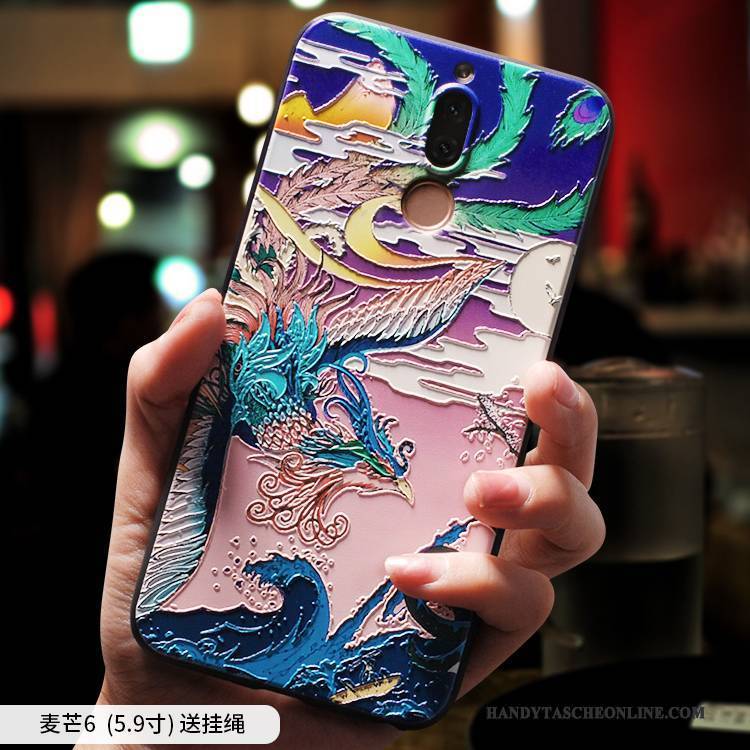 Hülle Huawei Mate 10 Lite Taschen Chinesische Art Persönlichkeit, Case Huawei Mate 10 Lite Silikon Anti-sturz Handyhüllen