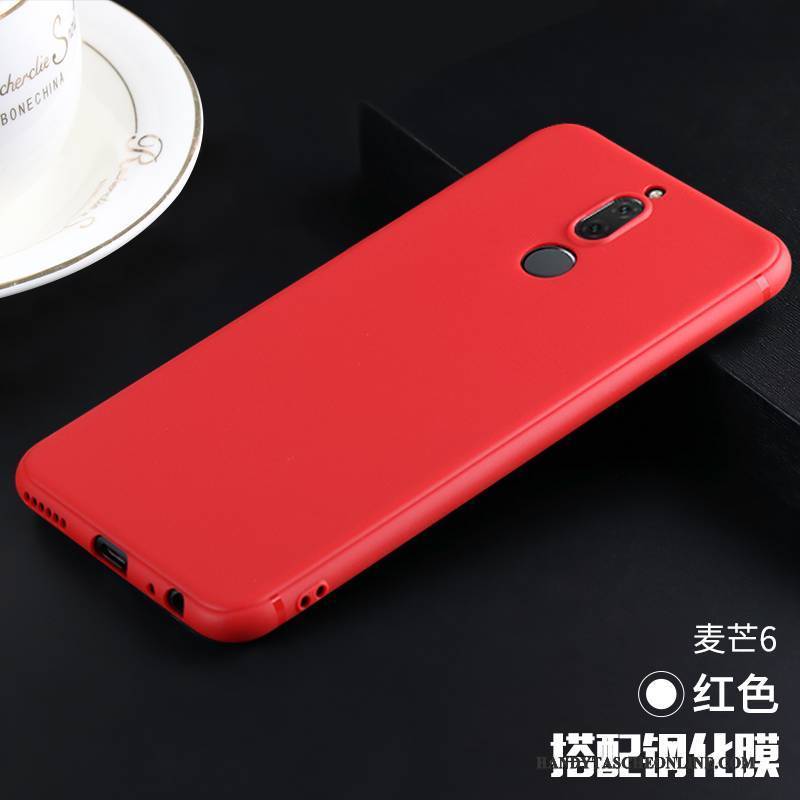 Hülle Huawei Mate 10 Lite Taschen Handyhüllen Rot, Case Huawei Mate 10 Lite Weiche Anti-sturz Schwarz