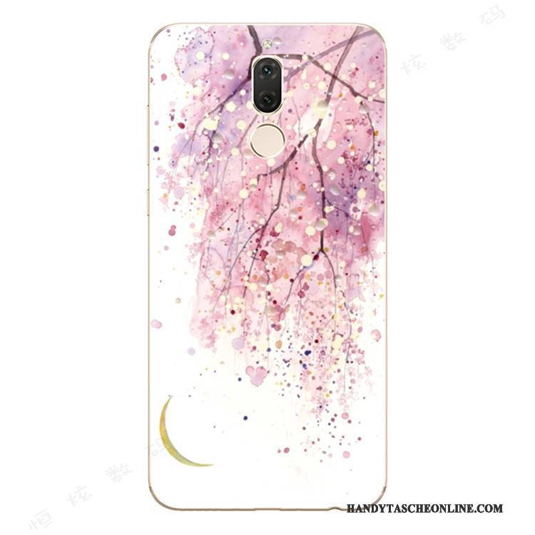 Hülle Huawei Mate 10 Lite Taschen Kunst Anti-sturz, Case Huawei Mate 10 Lite Silikon Rosa Schlank