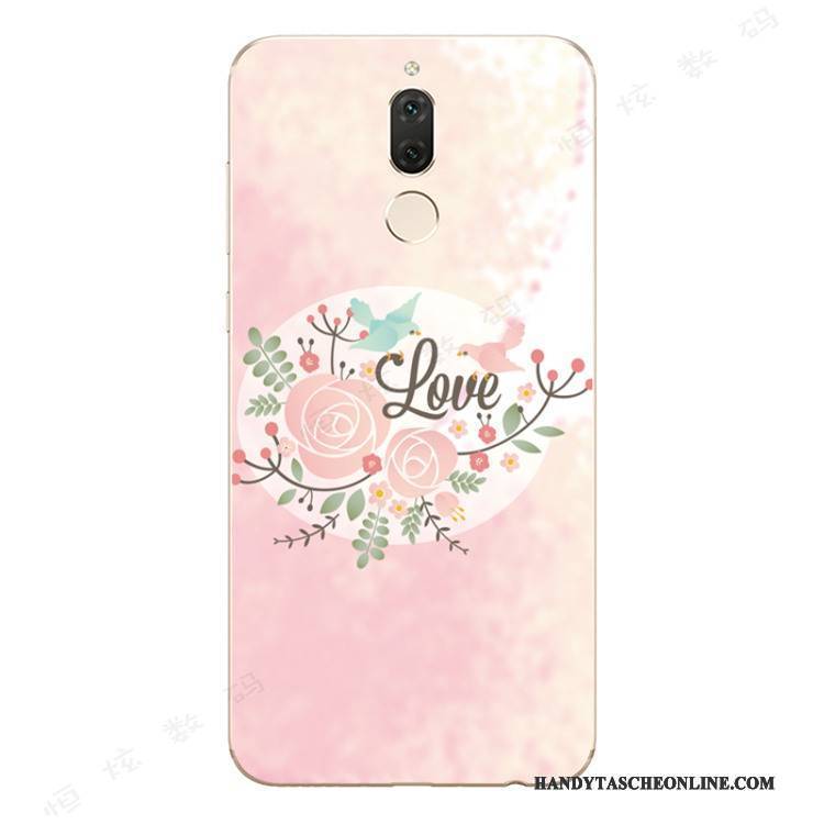 Hülle Huawei Mate 10 Lite Taschen Kunst Anti-sturz, Case Huawei Mate 10 Lite Silikon Rosa Schlank