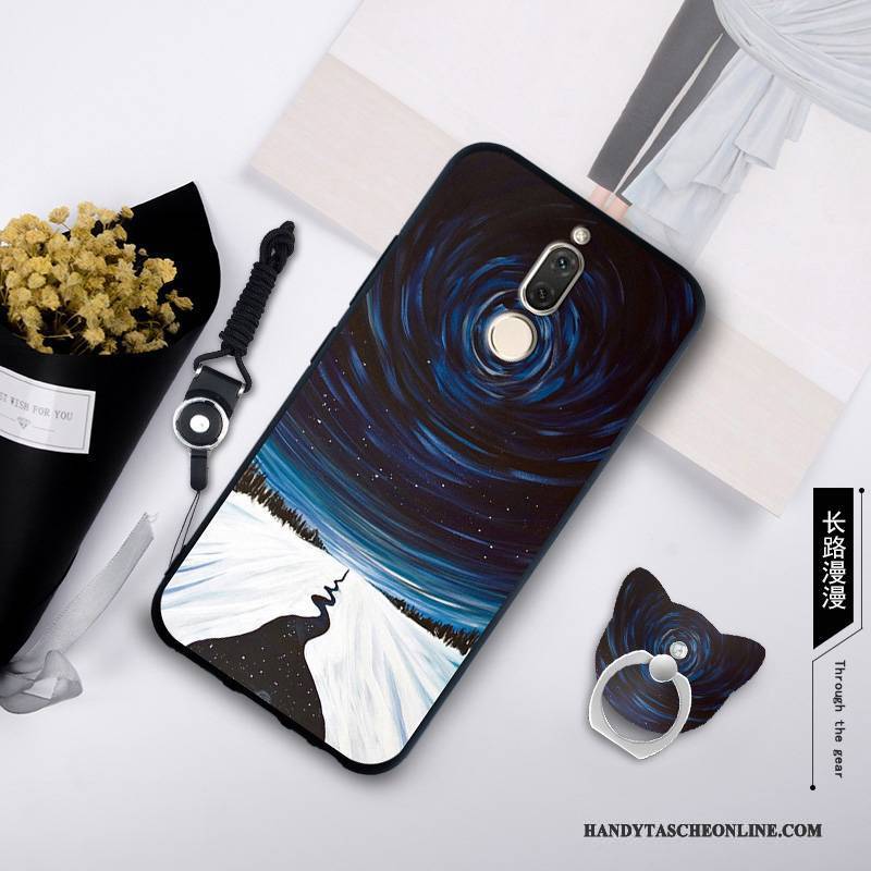 Hülle Huawei Mate 10 Lite Taschen Trend Anti-sturz, Case Huawei Mate 10 Lite Silikon Handyhüllen Blau