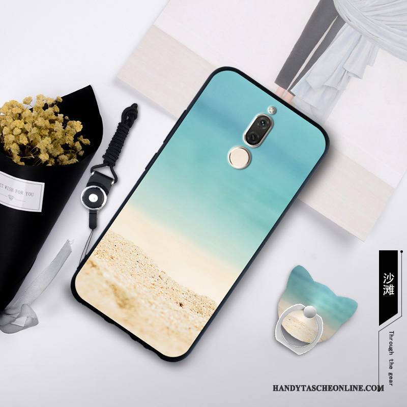 Hülle Huawei Mate 10 Lite Taschen Trend Anti-sturz, Case Huawei Mate 10 Lite Silikon Handyhüllen Blau