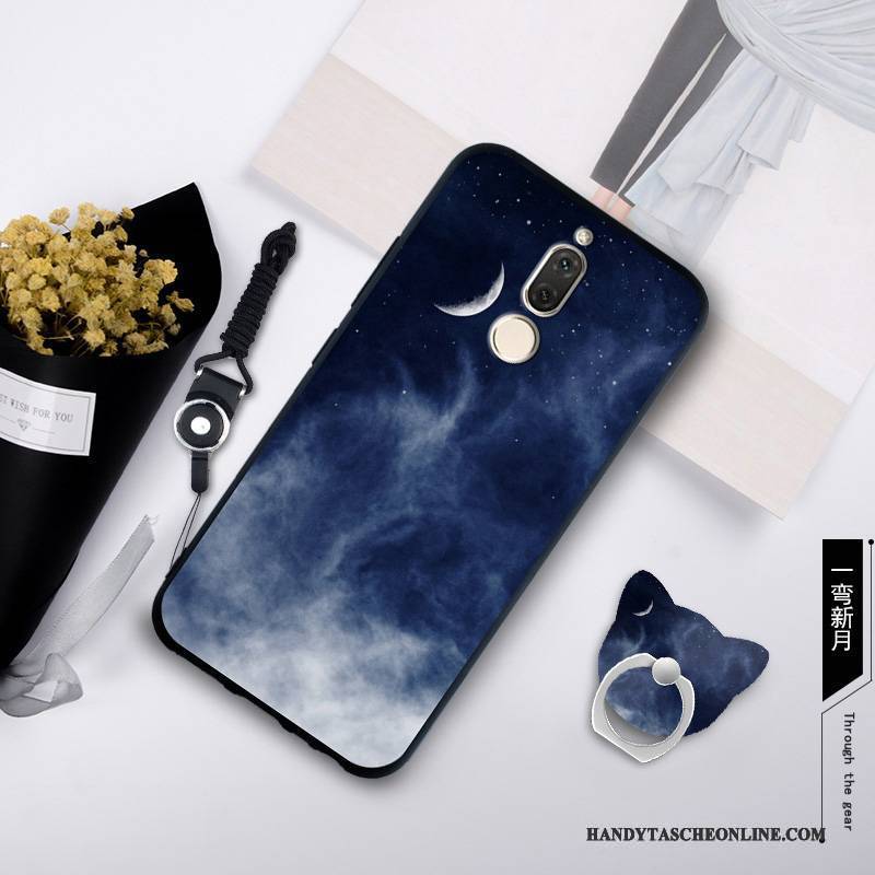 Hülle Huawei Mate 10 Lite Taschen Trend Anti-sturz, Case Huawei Mate 10 Lite Silikon Handyhüllen Blau