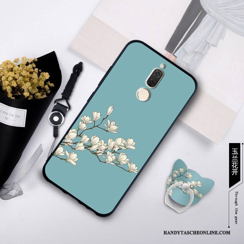 Hülle Huawei Mate 10 Lite Taschen Trend Anti-sturz, Case Huawei Mate 10 Lite Silikon Handyhüllen Blau