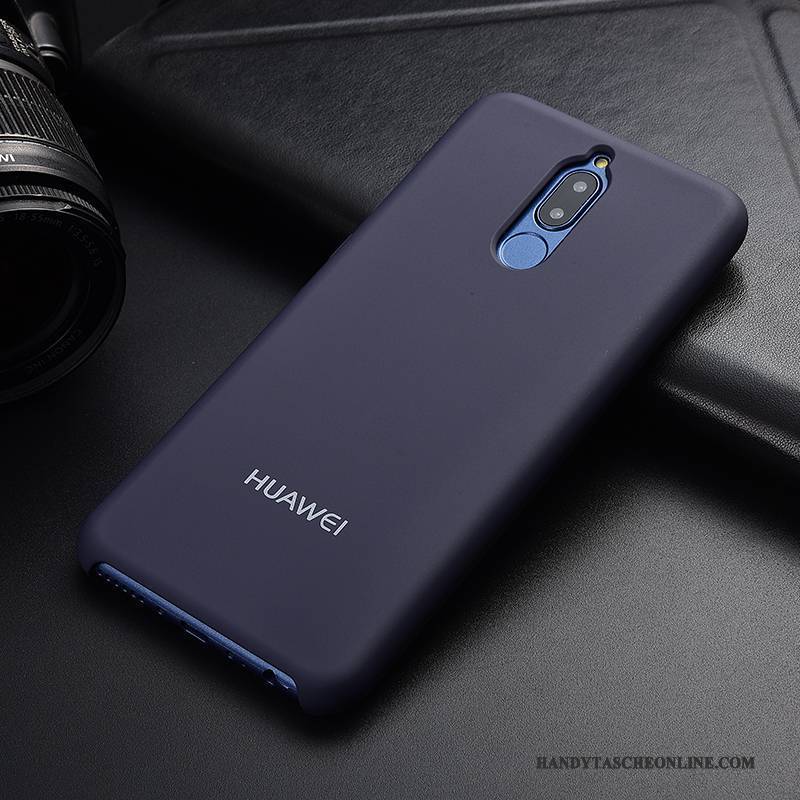 Hülle Huawei Mate 10 Lite Weiche Handyhüllen Nubuck, Case Huawei Mate 10 Lite Silikon Trend Dunkelblau