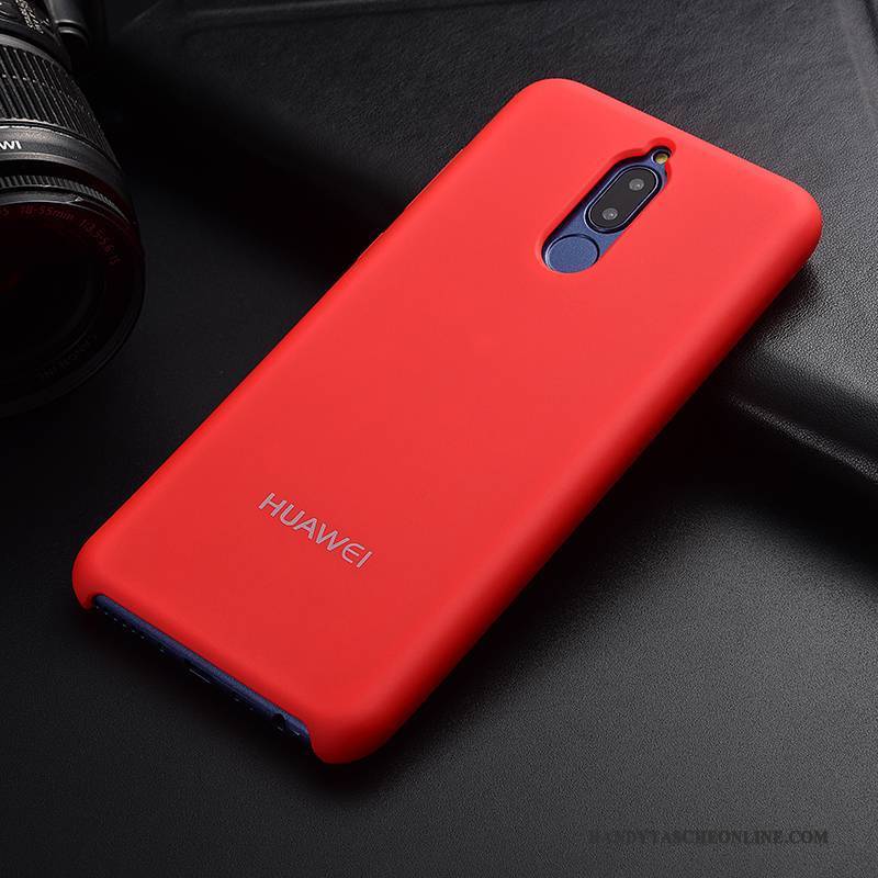 Hülle Huawei Mate 10 Lite Weiche Handyhüllen Nubuck, Case Huawei Mate 10 Lite Silikon Trend Dunkelblau