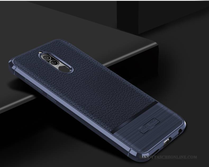 Hülle Huawei Mate 10 Lite Weiche Muster Handyhüllen, Case Huawei Mate 10 Lite Leder Anti-sturz Schwarz