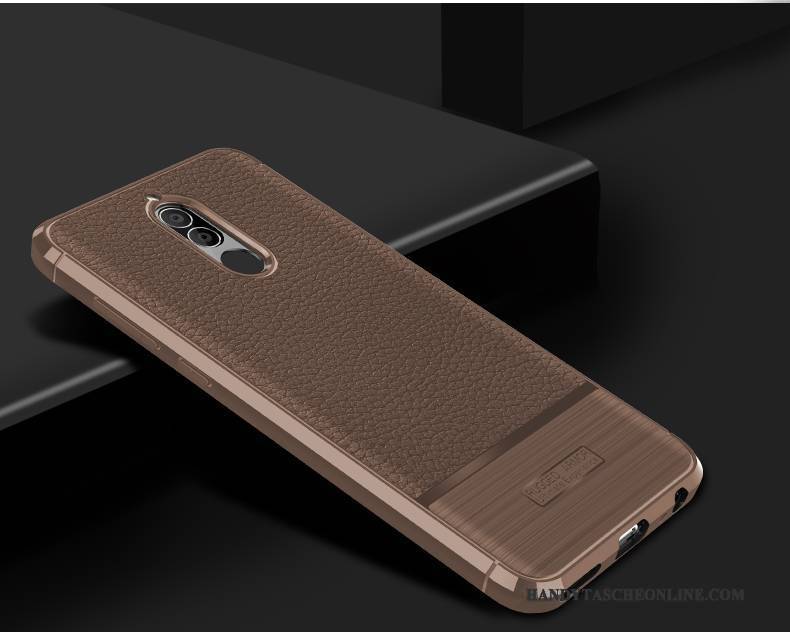 Hülle Huawei Mate 10 Lite Weiche Muster Handyhüllen, Case Huawei Mate 10 Lite Leder Anti-sturz Schwarz