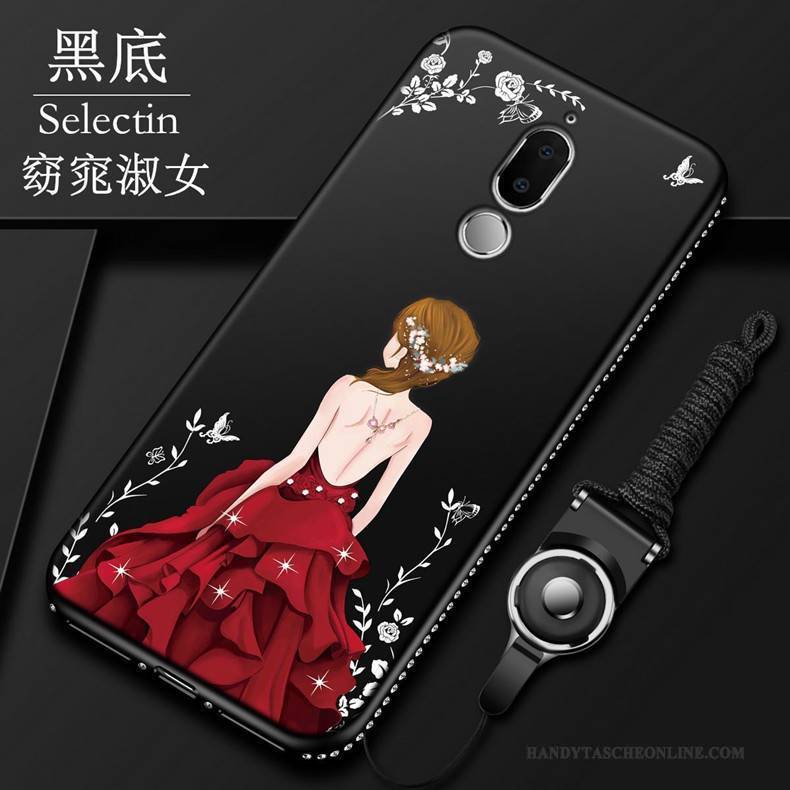 Hülle Huawei Mate 10 Lite Weiche Rot Anti-sturz, Case Huawei Mate 10 Lite Schutz Handyhüllen