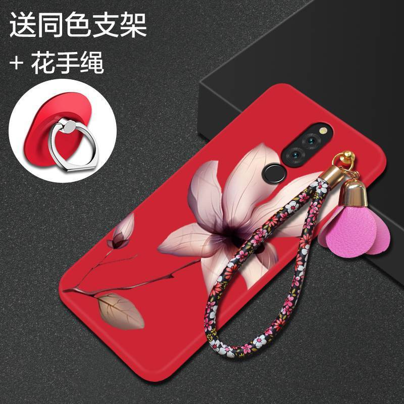 Hülle Huawei Mate 10 Lite Weiche Rot Handyhüllen, Case Huawei Mate 10 Lite Kreativ Anti-sturz