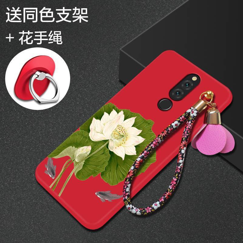 Hülle Huawei Mate 10 Lite Weiche Rot Handyhüllen, Case Huawei Mate 10 Lite Kreativ Anti-sturz