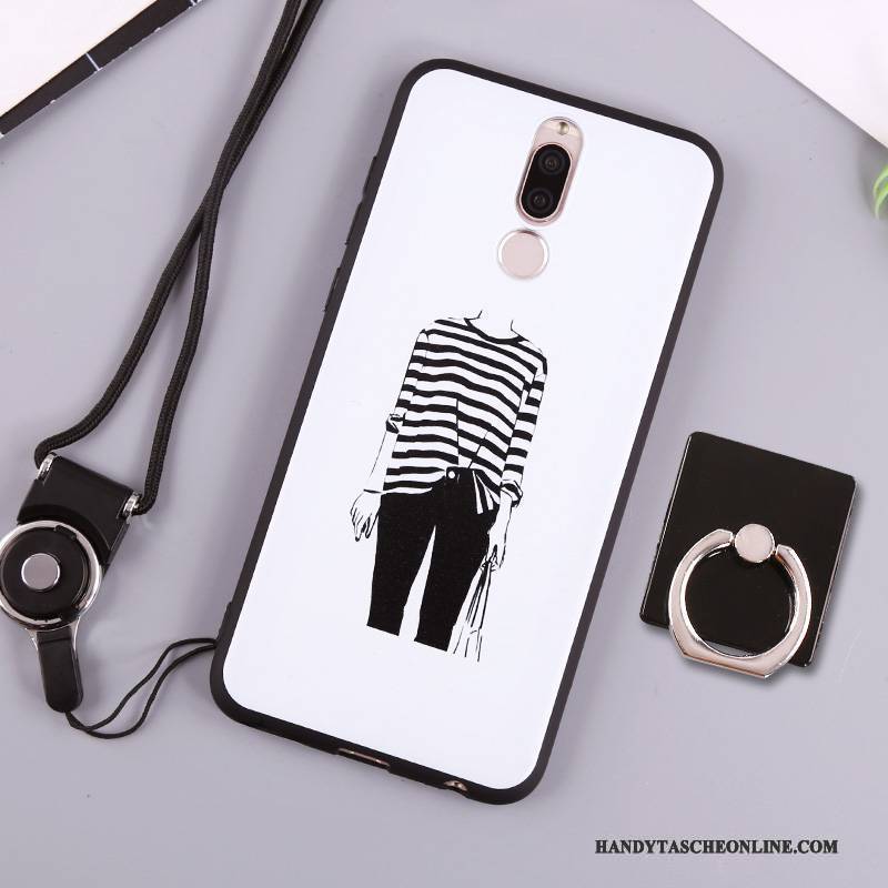 Hülle Huawei Mate 10 Lite Weiche Weiß Grün, Case Huawei Mate 10 Lite Silikon Handyhüllen