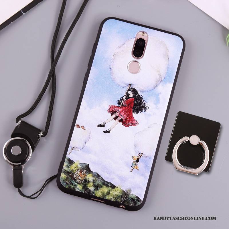 Hülle Huawei Mate 10 Lite Weiche Weiß Grün, Case Huawei Mate 10 Lite Silikon Handyhüllen