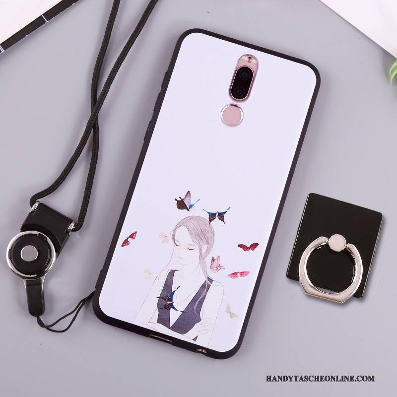 Hülle Huawei Mate 10 Lite Weiche Weiß Grün, Case Huawei Mate 10 Lite Silikon Handyhüllen