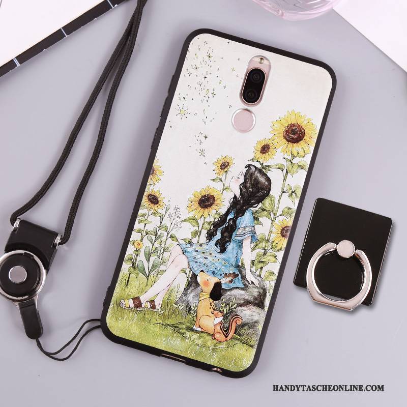 Hülle Huawei Mate 10 Lite Weiche Weiß Grün, Case Huawei Mate 10 Lite Silikon Handyhüllen