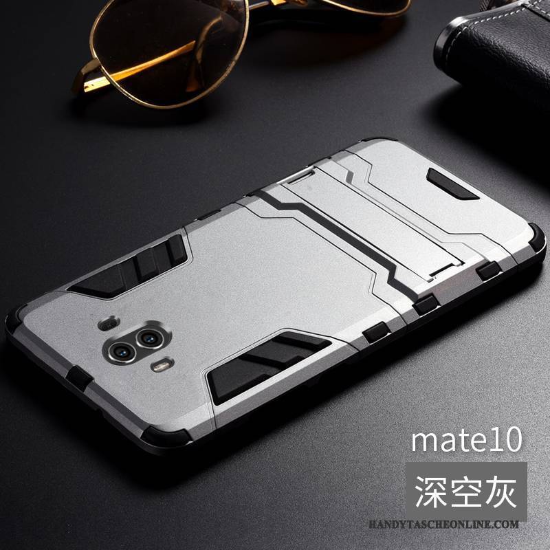 Hülle Huawei Mate 10 Metall Rot Anti-sturz, Case Huawei Mate 10 Silikon Trend Handyhüllen