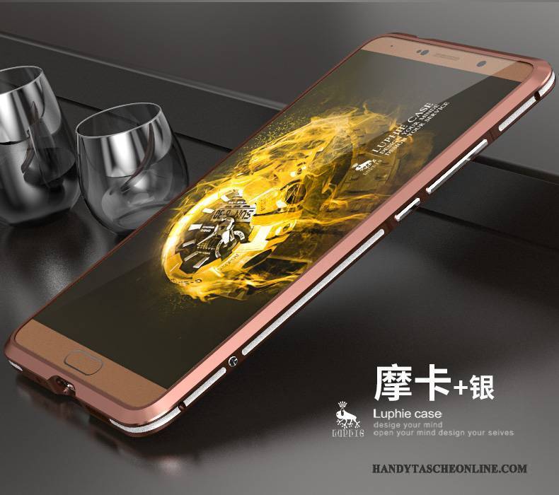 Hülle Huawei Mate 10 Metall Schlank Handyhüllen, Case Huawei Mate 10 Schutz Grenze Gold