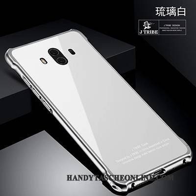 Hülle Huawei Mate 10 Metall Trend Handyhüllen, Case Huawei Mate 10 Schutz Grenze Rot