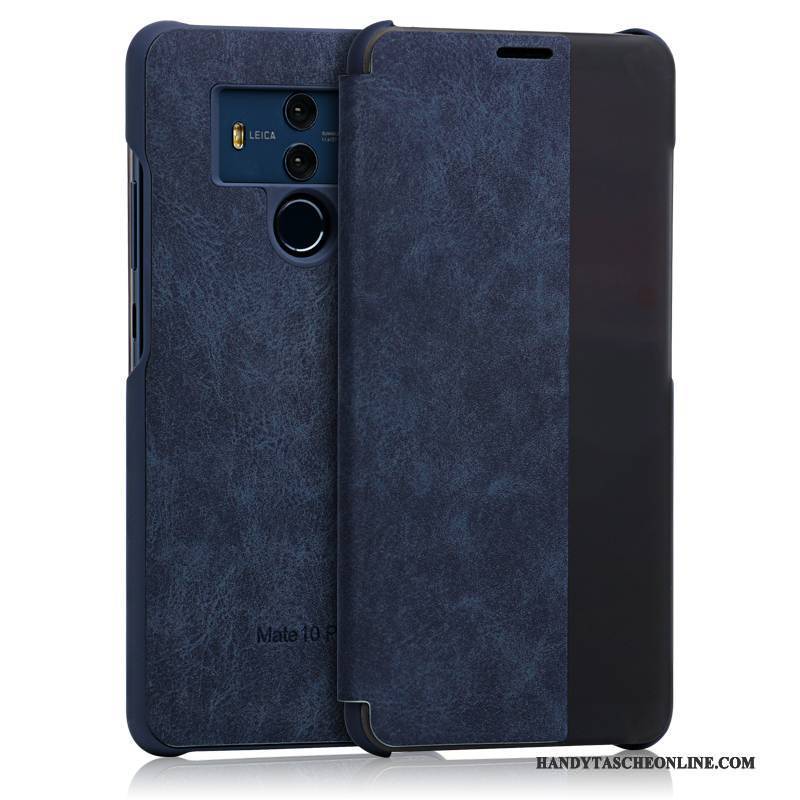 Hülle Huawei Mate 10 Pro Folio Business Anti-sturz, Case Huawei Mate 10 Pro Lederhülle Handyhüllen