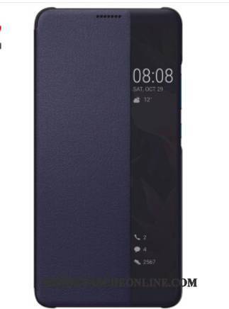 Hülle Huawei Mate 10 Pro Folio Schlafsaal Handyhüllen, Case Huawei Mate 10 Pro Lederhülle Blau