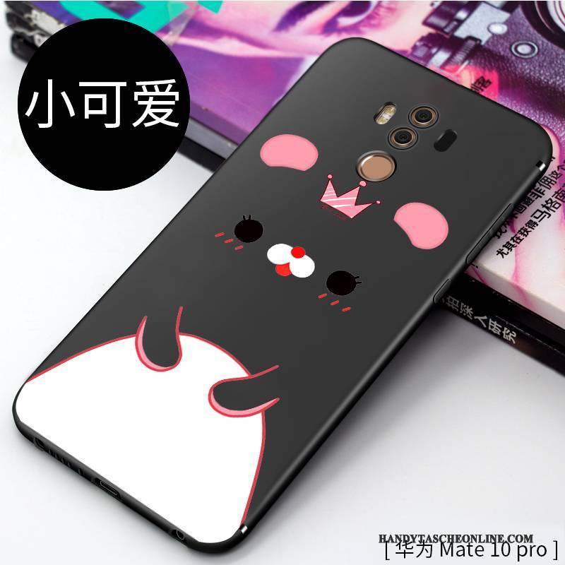 Hülle Huawei Mate 10 Pro Karikatur Nette Rot, Case Huawei Mate 10 Pro Kreativ Handyhüllen Anti-sturz