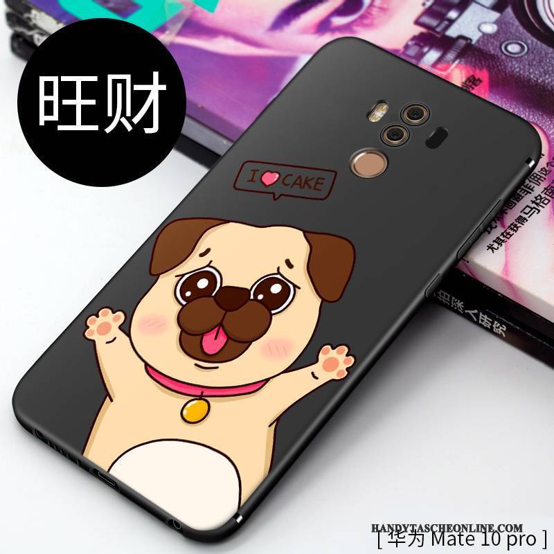 Hülle Huawei Mate 10 Pro Karikatur Nette Rot, Case Huawei Mate 10 Pro Kreativ Handyhüllen Anti-sturz