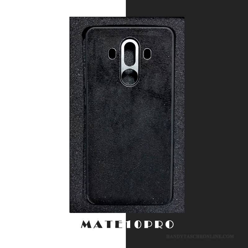 Hülle Huawei Mate 10 Pro Leder Handyhüllen Anti-sturz, Case Huawei Mate 10 Pro Taschen Rot Schlank