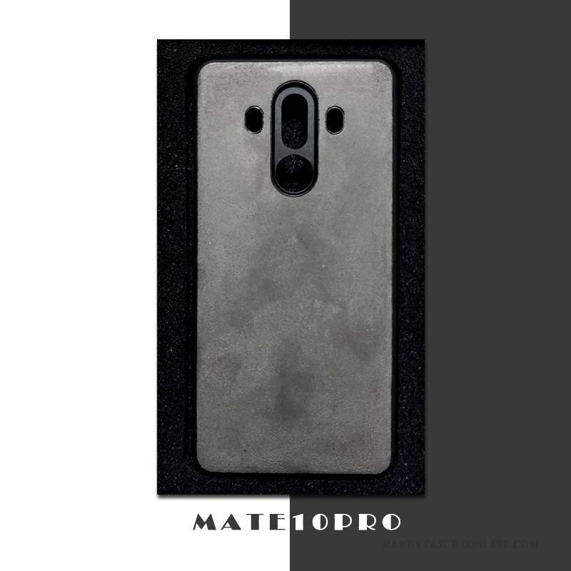 Hülle Huawei Mate 10 Pro Leder Handyhüllen Anti-sturz, Case Huawei Mate 10 Pro Taschen Rot Schlank