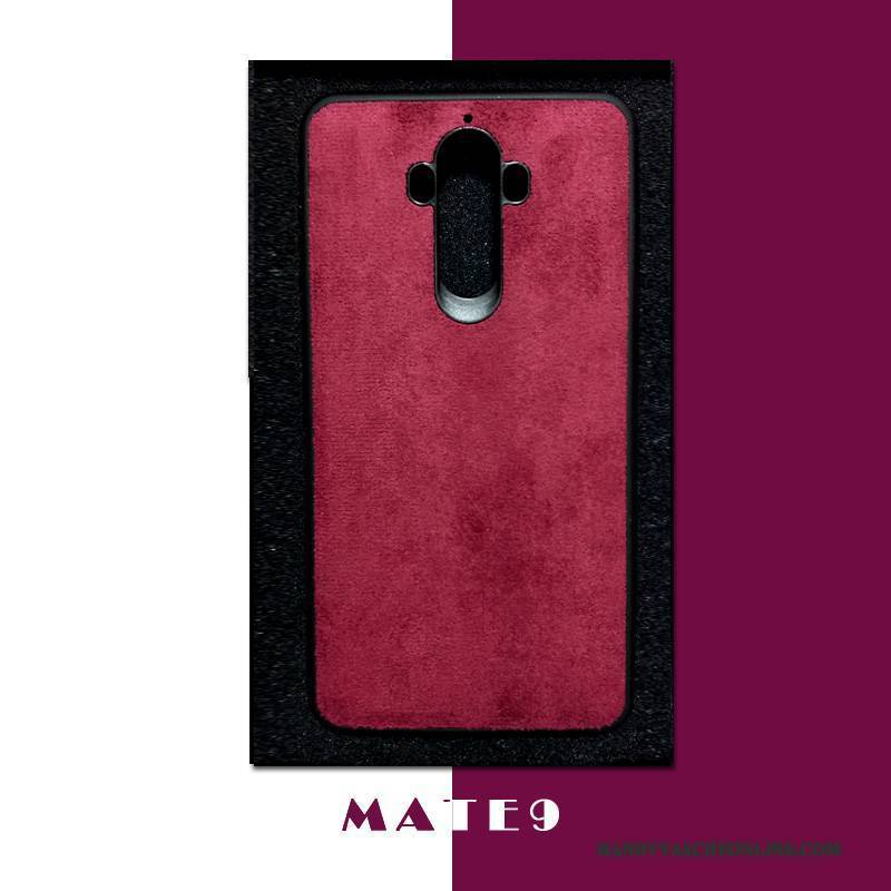 Hülle Huawei Mate 10 Pro Leder Handyhüllen Anti-sturz, Case Huawei Mate 10 Pro Taschen Rot Schlank