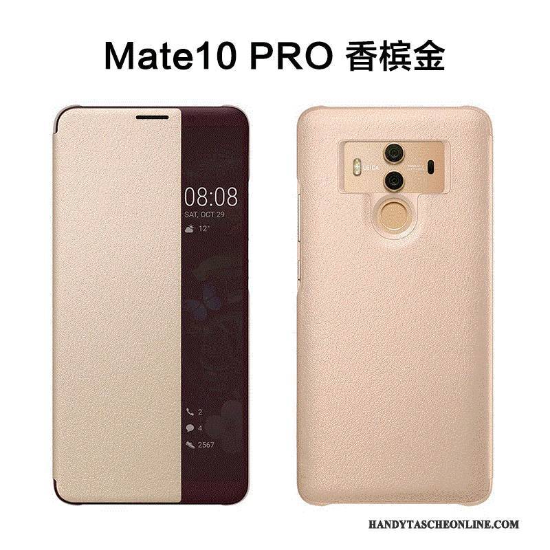 Hülle Huawei Mate 10 Pro Lederhülle Anti-sturz Handyhüllen, Case Huawei Mate 10 Pro Schutz