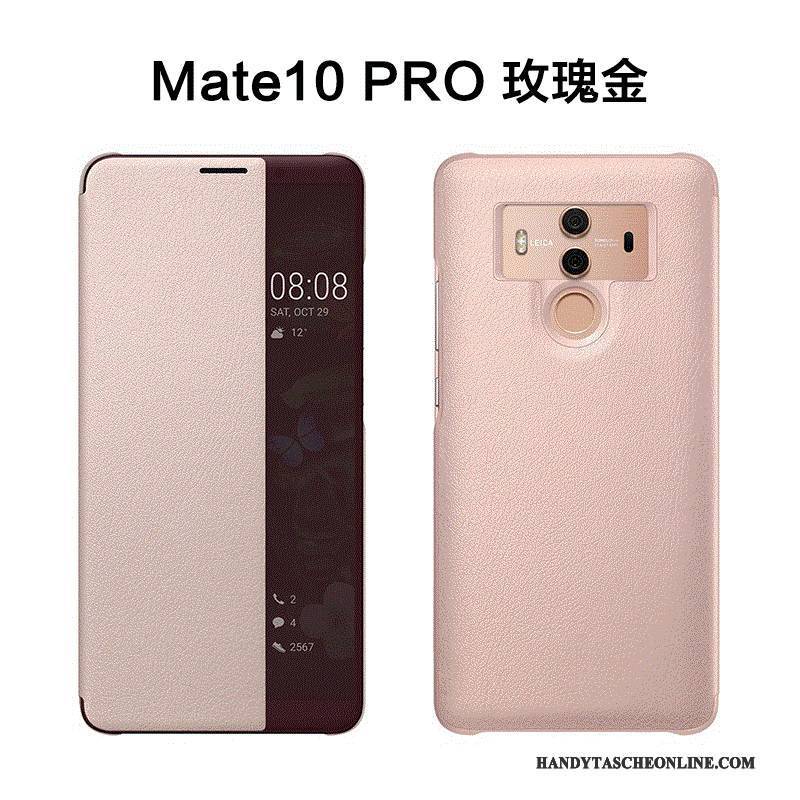 Hülle Huawei Mate 10 Pro Lederhülle Anti-sturz Handyhüllen, Case Huawei Mate 10 Pro Schutz