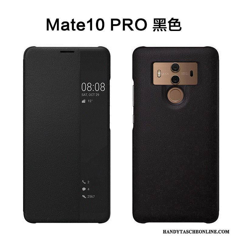 Hülle Huawei Mate 10 Pro Lederhülle Anti-sturz Handyhüllen, Case Huawei Mate 10 Pro Schutz