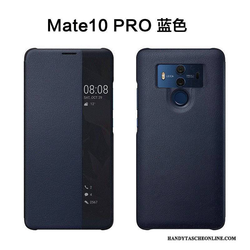 Hülle Huawei Mate 10 Pro Lederhülle Anti-sturz Handyhüllen, Case Huawei Mate 10 Pro Schutz